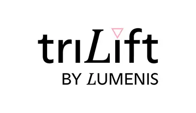A logo of the company trilift by lumensis.