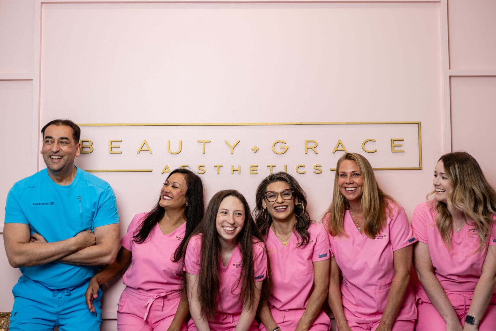 Beauty + Grace Aesthetics team photo.